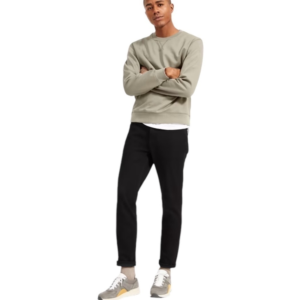 NEW EVERLANE The Relaxed 4-Way Stretch Organic Jean Uniform Black Size 30 x 32